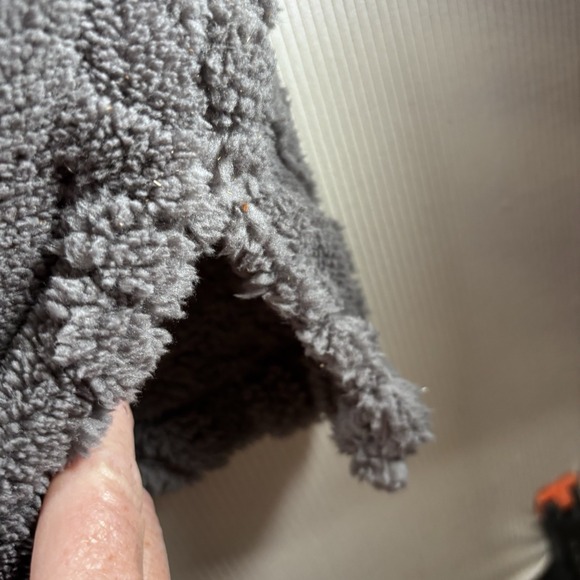 Simply Southern 1/4 Zip Sherpa Pullover Sweater Grey Womens Medium NWT Soft Cozy - Picture 9 of 12